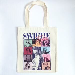 NWOT Taylor Swift Eras Tote Bag Canvas Graphic Swiftie Fans Music Lovers Gifts